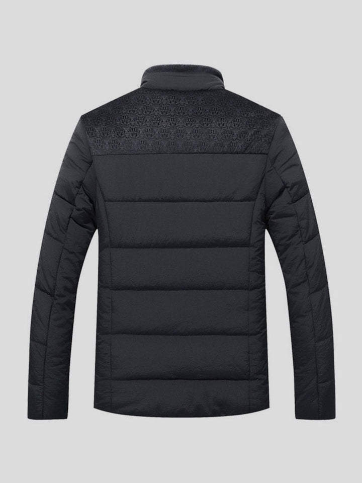 Men’s Nylon Weather-Resistant Hooded Padded Puffer Jacket