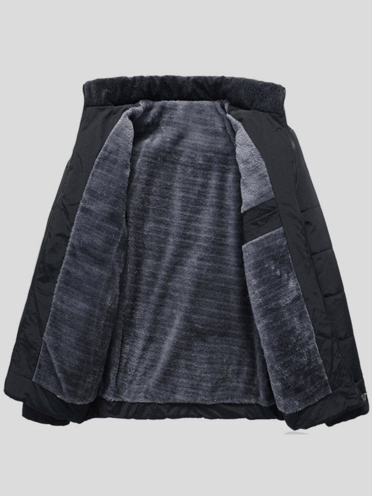 Men’s Nylon Weather-Resistant Hooded Padded Puffer Jacket