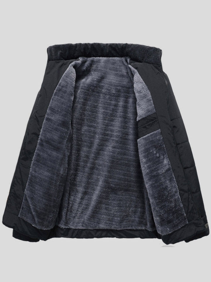 Men’s Nylon Weather-Resistant Hooded Padded Puffer Jacket