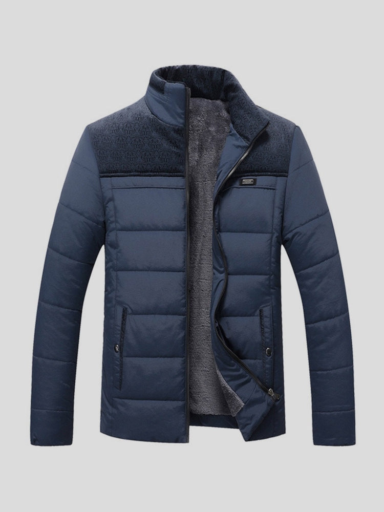 Men’s Nylon Weather-Resistant Hooded Padded Puffer Jacket