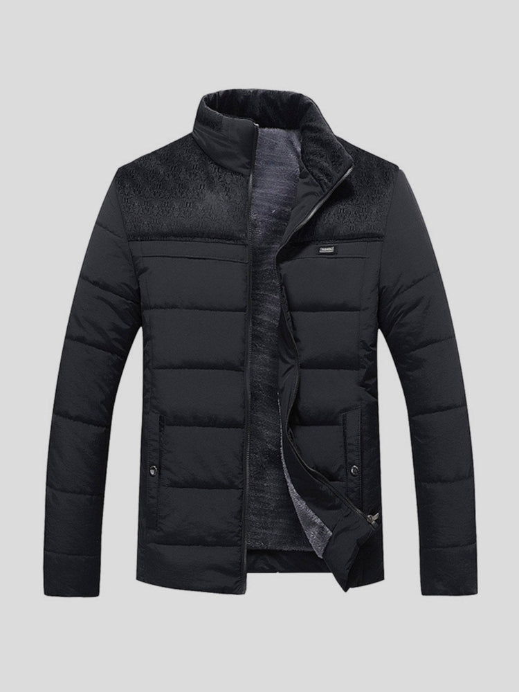 Men’s Nylon Weather-Resistant Hooded Padded Puffer Jacket