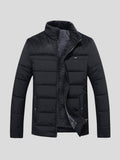 Men’s Nylon Weather-Resistant Hooded Padded Puffer Jacket