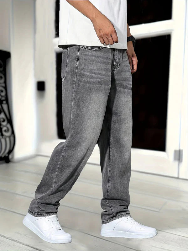 Men's Loose Fit Denim Jeans Baggy Pants