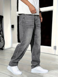 Men's Loose Fit Denim Jeans Baggy Pants