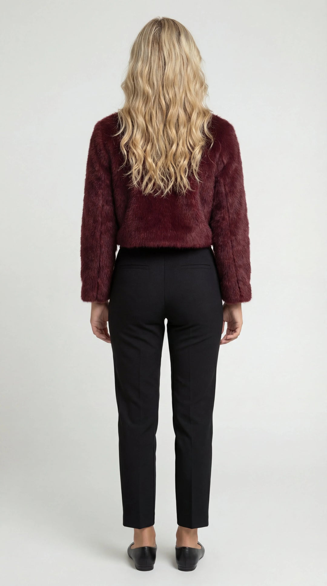 Women's Faux Fur Shrug Cropped Jacket
