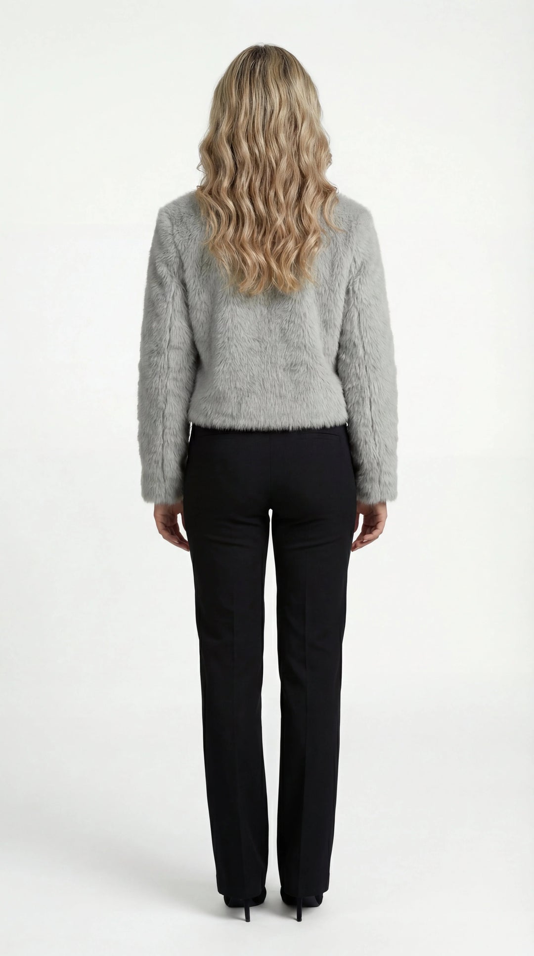 Women's Faux Fur Shrug Cropped Jacket