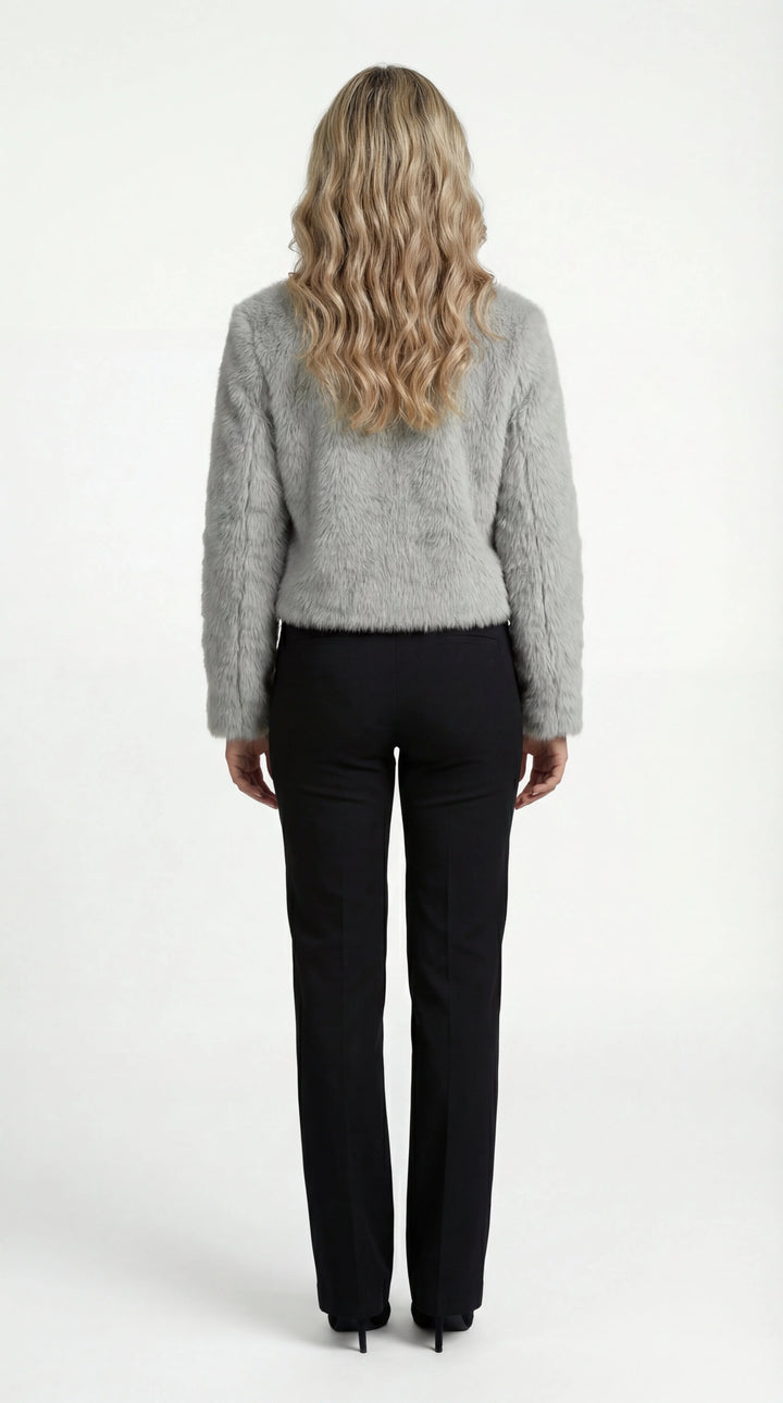 Women's Faux Fur Shrug Cropped Jacket