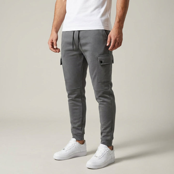 Men's Fleece Cropped Cargo Joggers