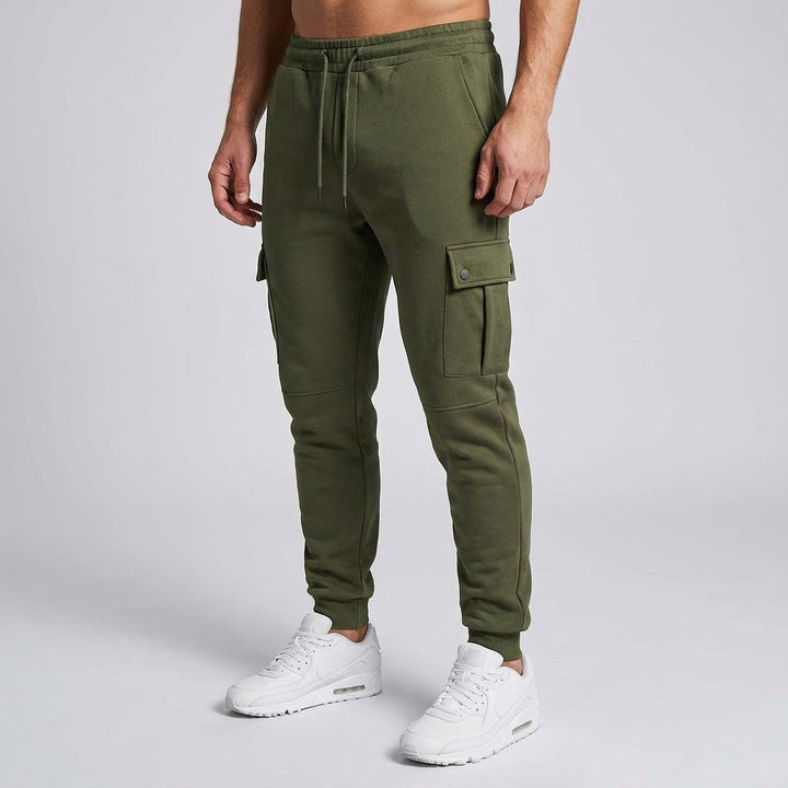 Men's Fleece Cropped Cargo Joggers