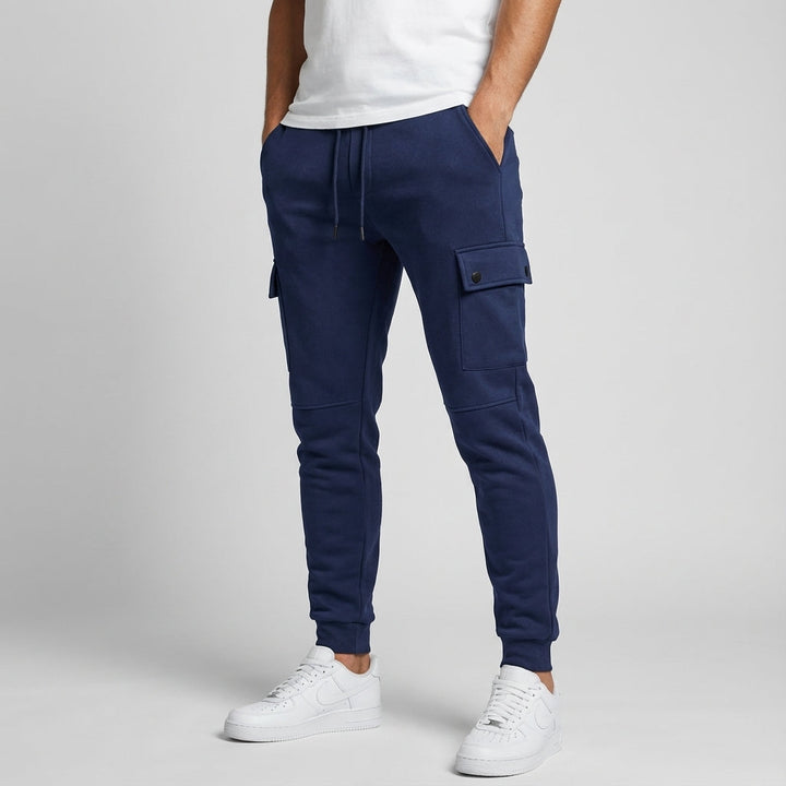 Men's Fleece Cropped Cargo Joggers