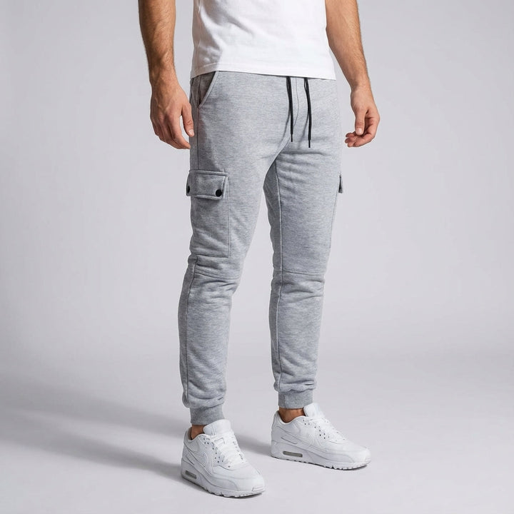 Men's Fleece Cropped Cargo Joggers