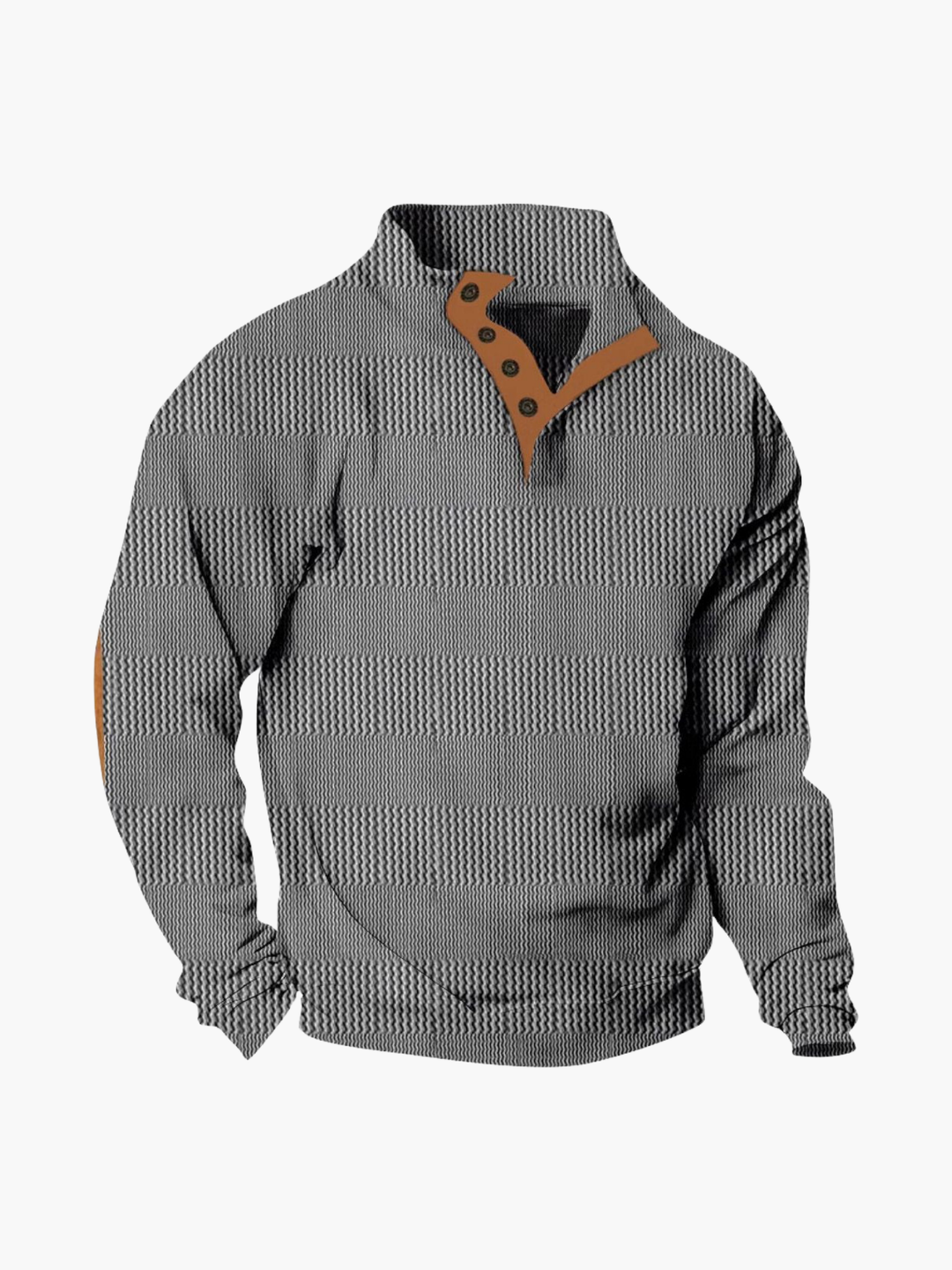 Men's Knit Mock Neck Pullover Sweater