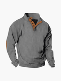 Men's Knit Mock Neck Pullover Sweater