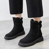 Women's Suede Leather Chelsea Ankle Boots
