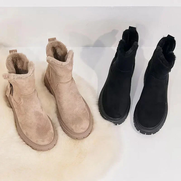 Women's Suede Leather Chelsea Ankle Boots