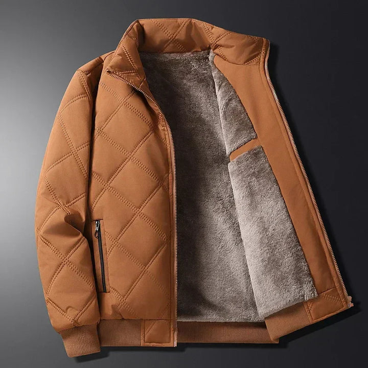 Men’s Fleece-Lined Quilted Puffer Jacket