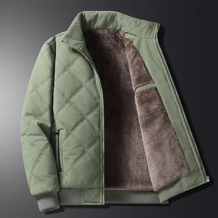 Men’s Fleece-Lined Quilted Puffer Jacket