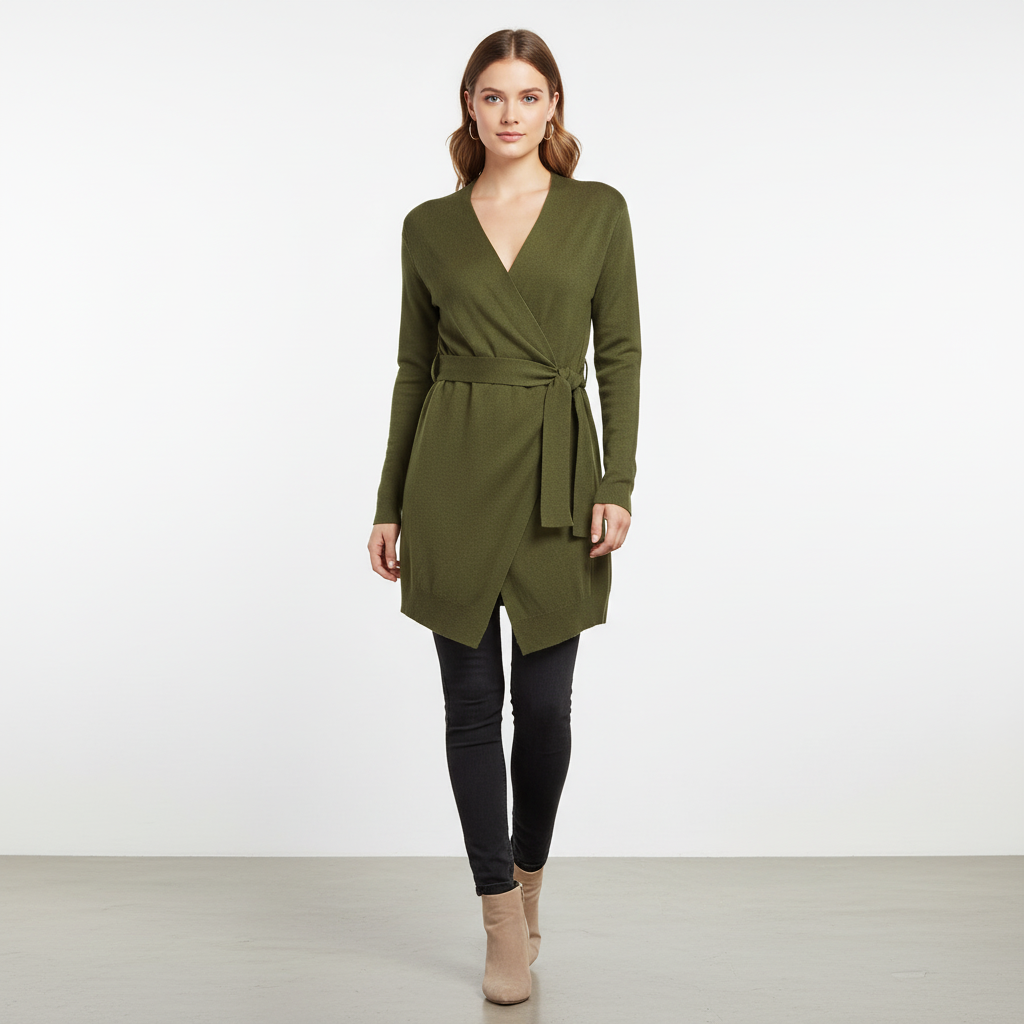 Women's Wrap Cardigan Knit Sweater
