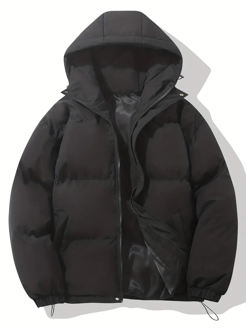 Puffer Jacket Womens Fleece Hooded Coat