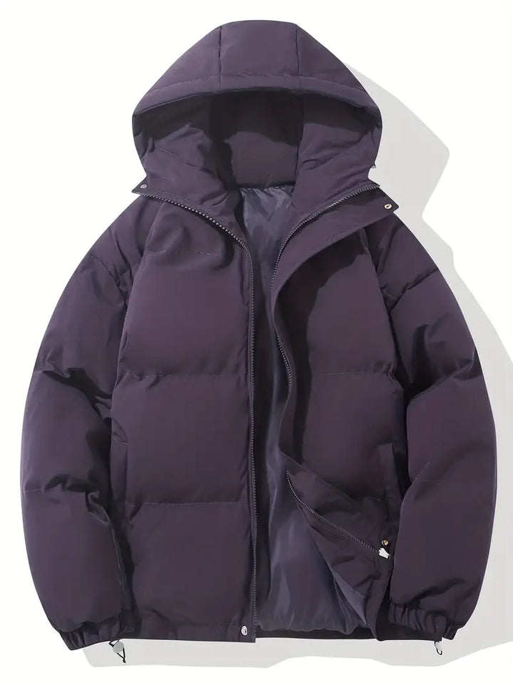 Puffer Jacket Womens Fleece Hooded Coat