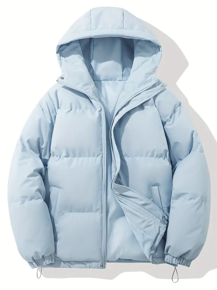 Puffer Jacket Womens Fleece Hooded Coat