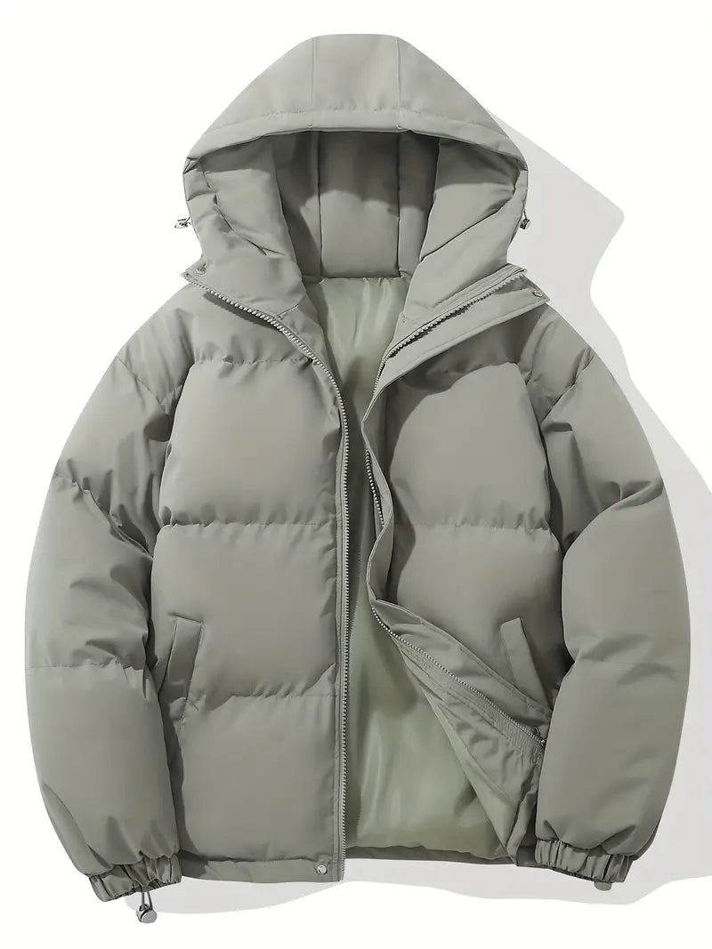 Puffer Jacket Womens Fleece Hooded Coat