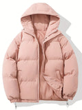 Puffer Jacket Womens Fleece Hooded Coat