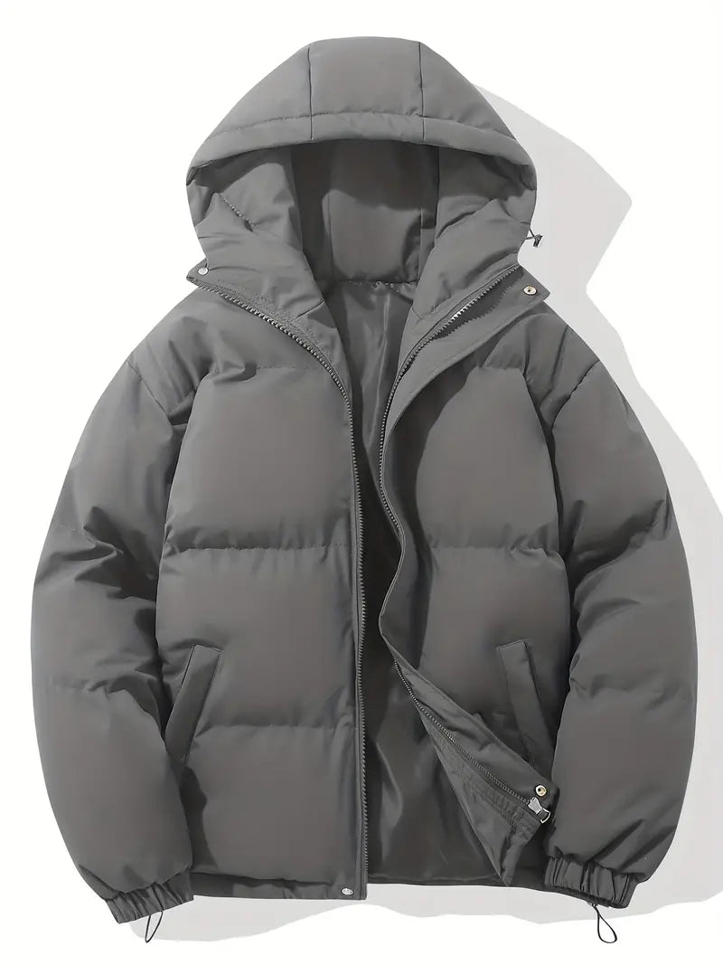 Puffer Jacket Womens Fleece Hooded Coat