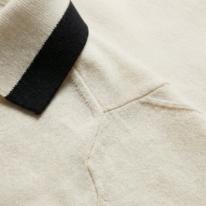 Men's Merino Wool Knit Polo Shirt Top