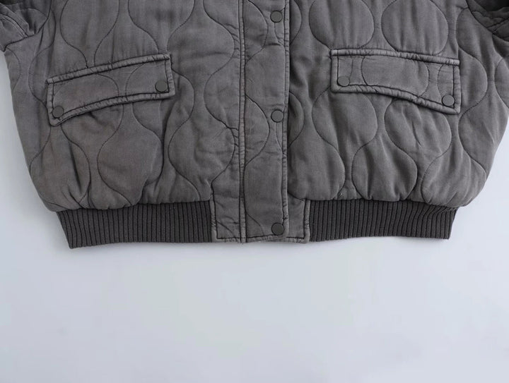 Women’s Oversized Fleece Bomber Jacket