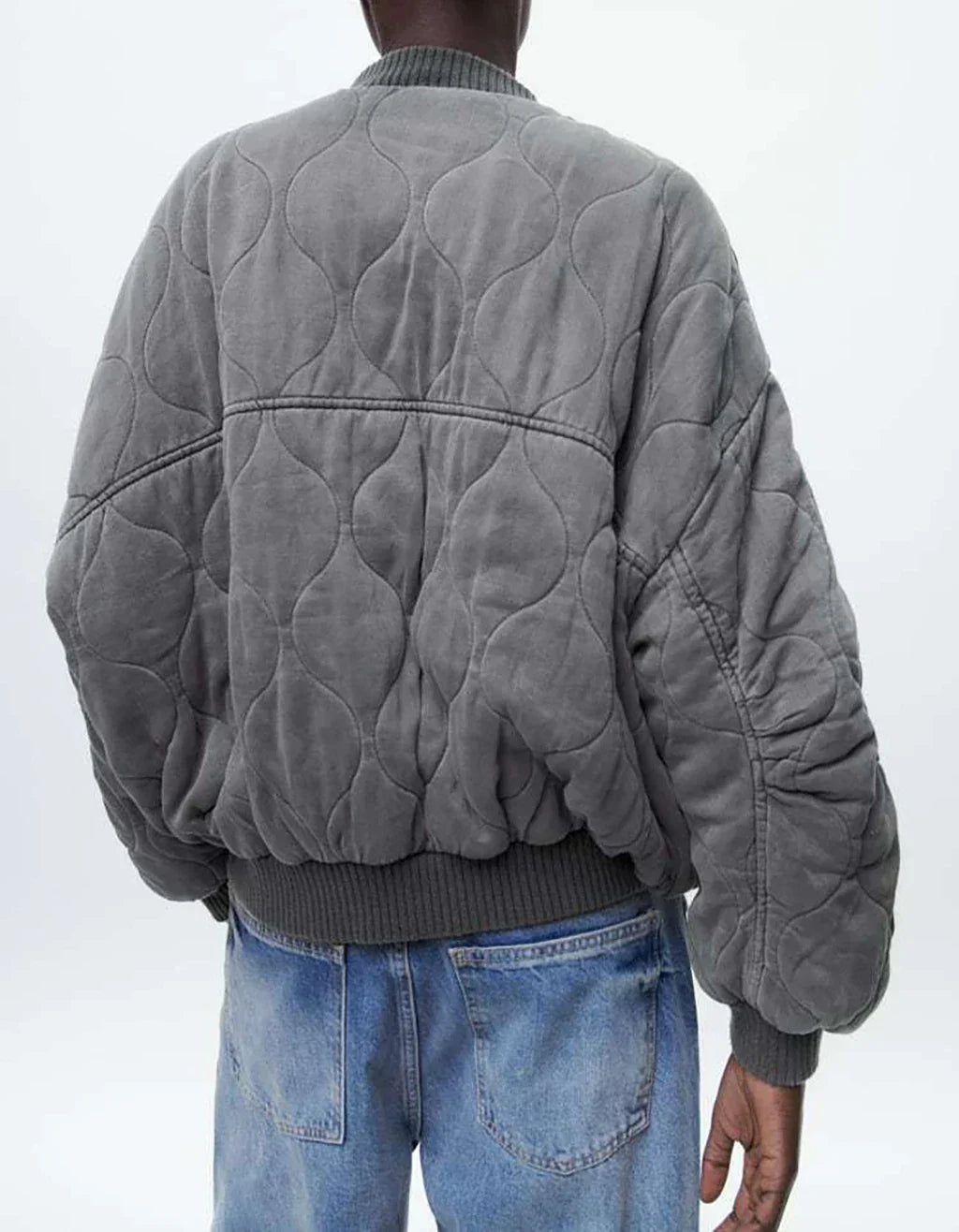 Women’s Oversized Fleece Bomber Jacket