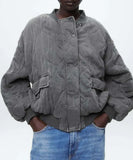 Women’s Oversized Fleece Bomber Jacket