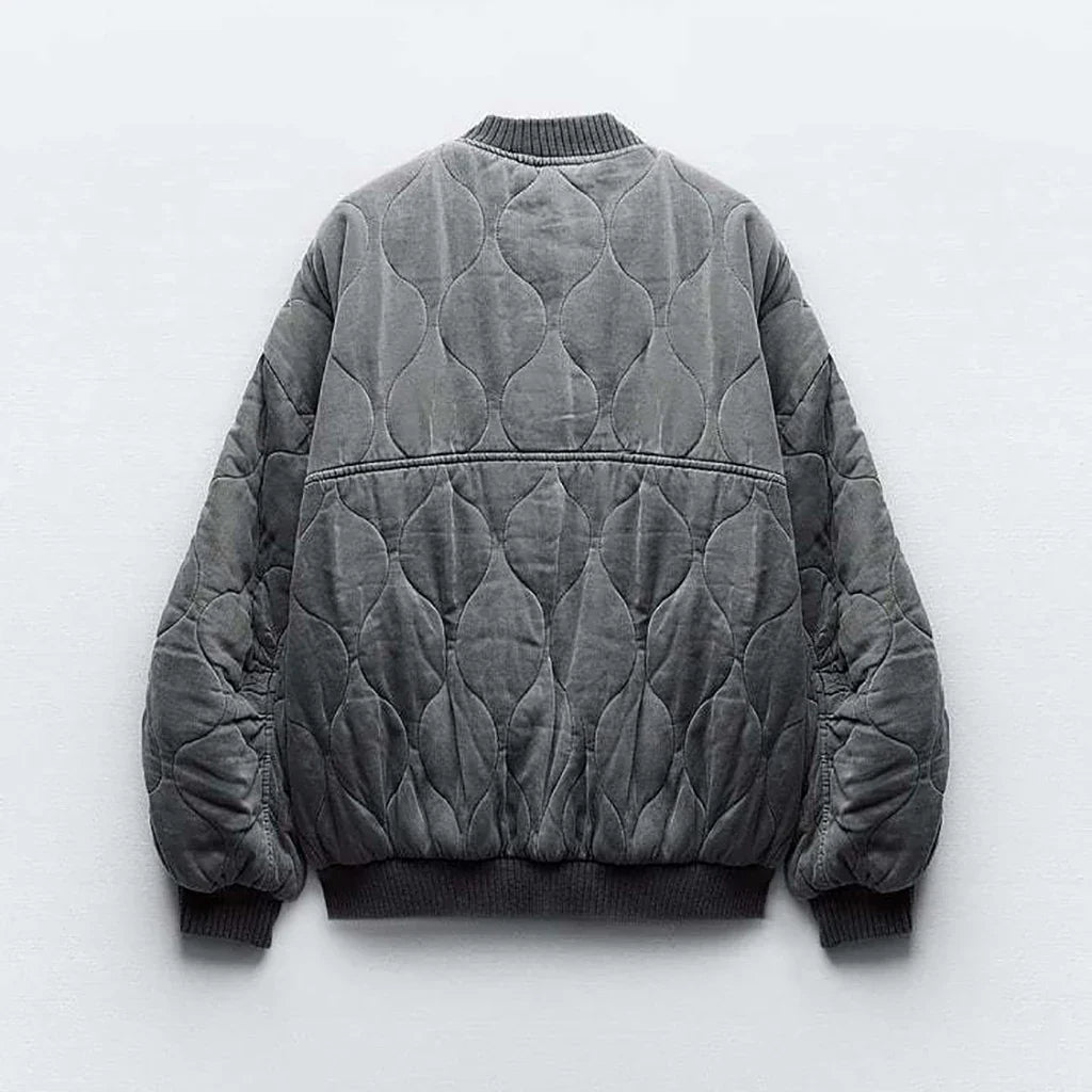 Women’s Oversized Fleece Bomber Jacket