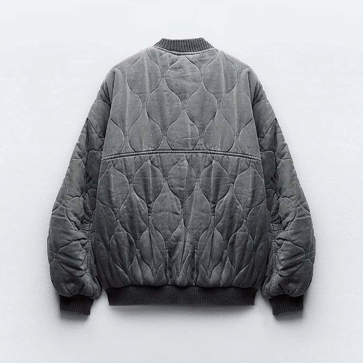 Women’s Oversized Fleece Bomber Jacket