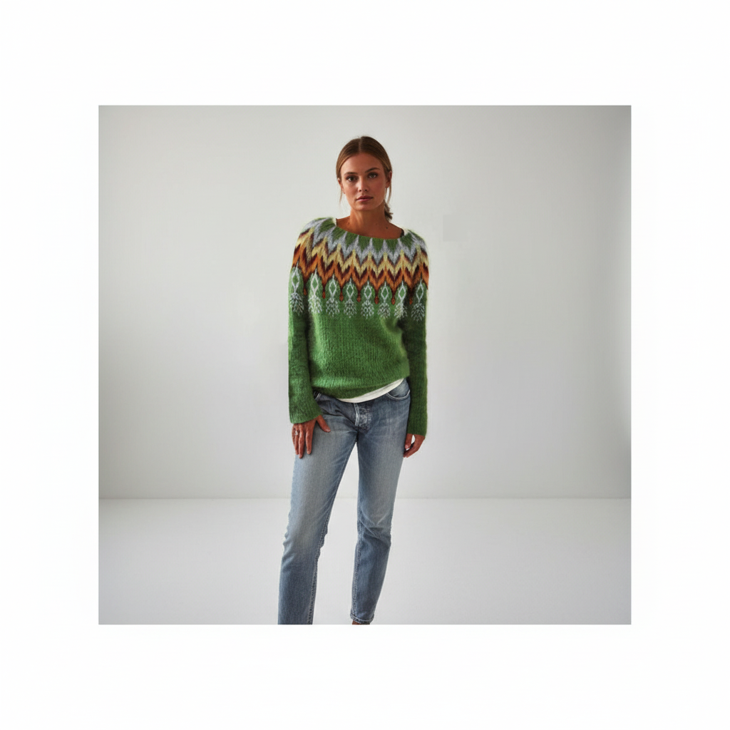 Women's Merino Wool Knit Pullover Sweater