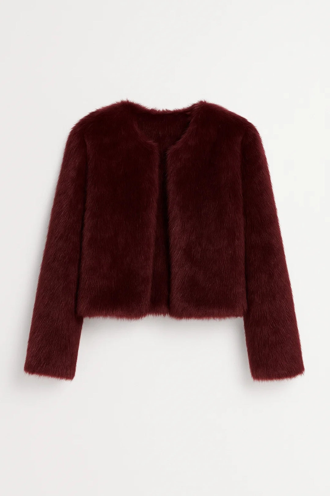 Women's Faux Fur Shrug Cropped Jacket