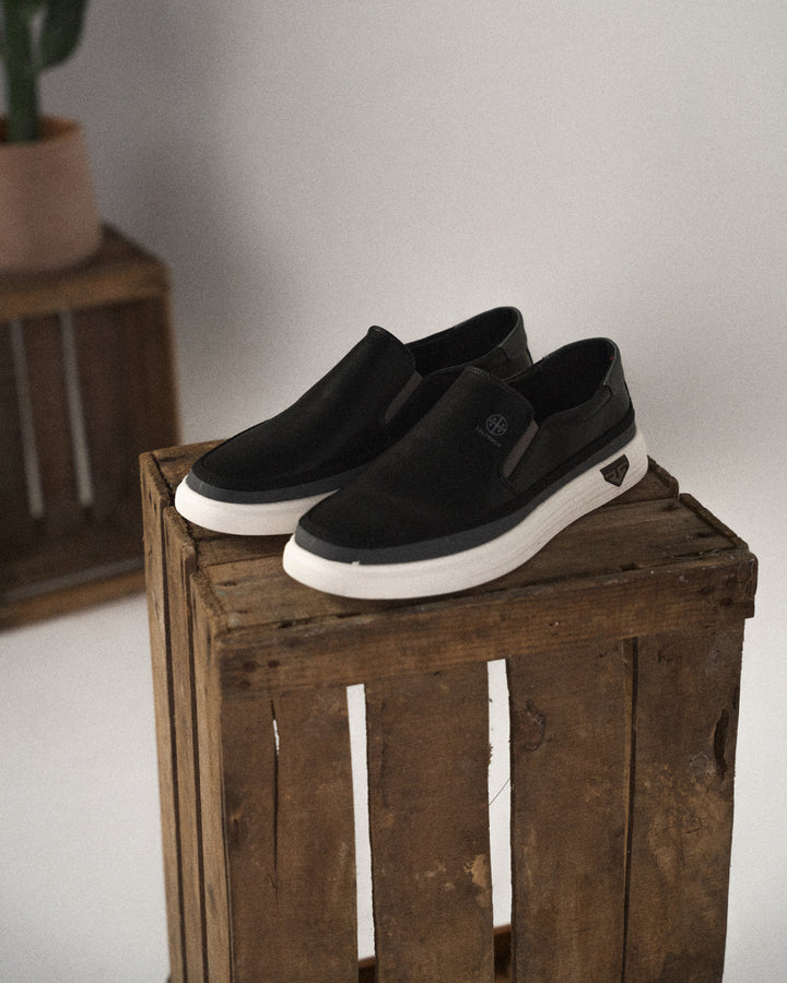 Men’s Leather Orthopedic Cushioned Slip-On Walking Shoes