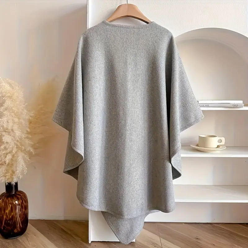 Women's Linen Draped Shawl Wrap Cape