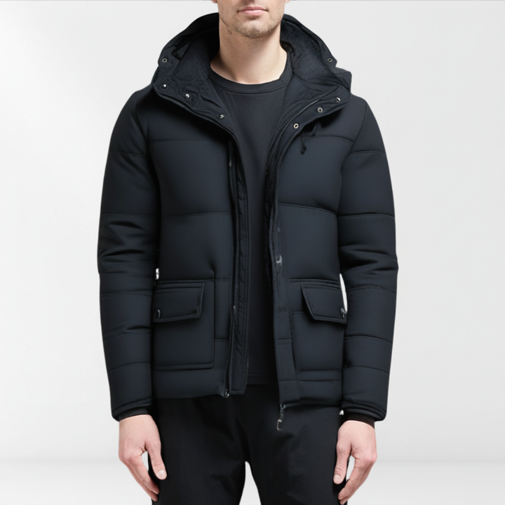 Men’s Heavyweight Fleece Hooded Puffer Parka