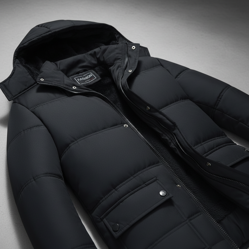 Men’s Heavyweight Fleece Hooded Puffer Parka