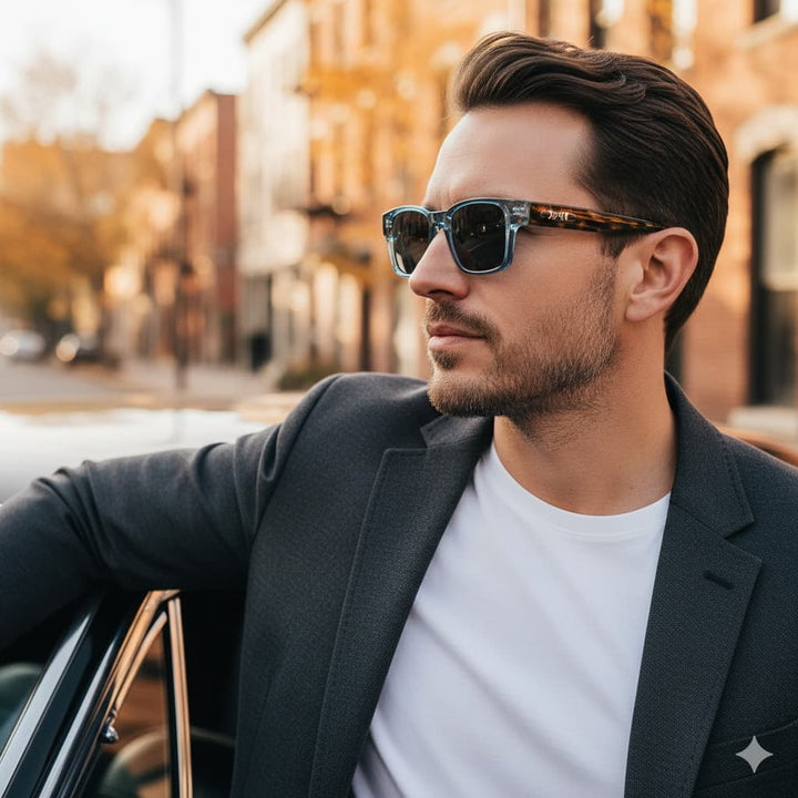 Men's Polarized Square UV400 Driving Sunglasses