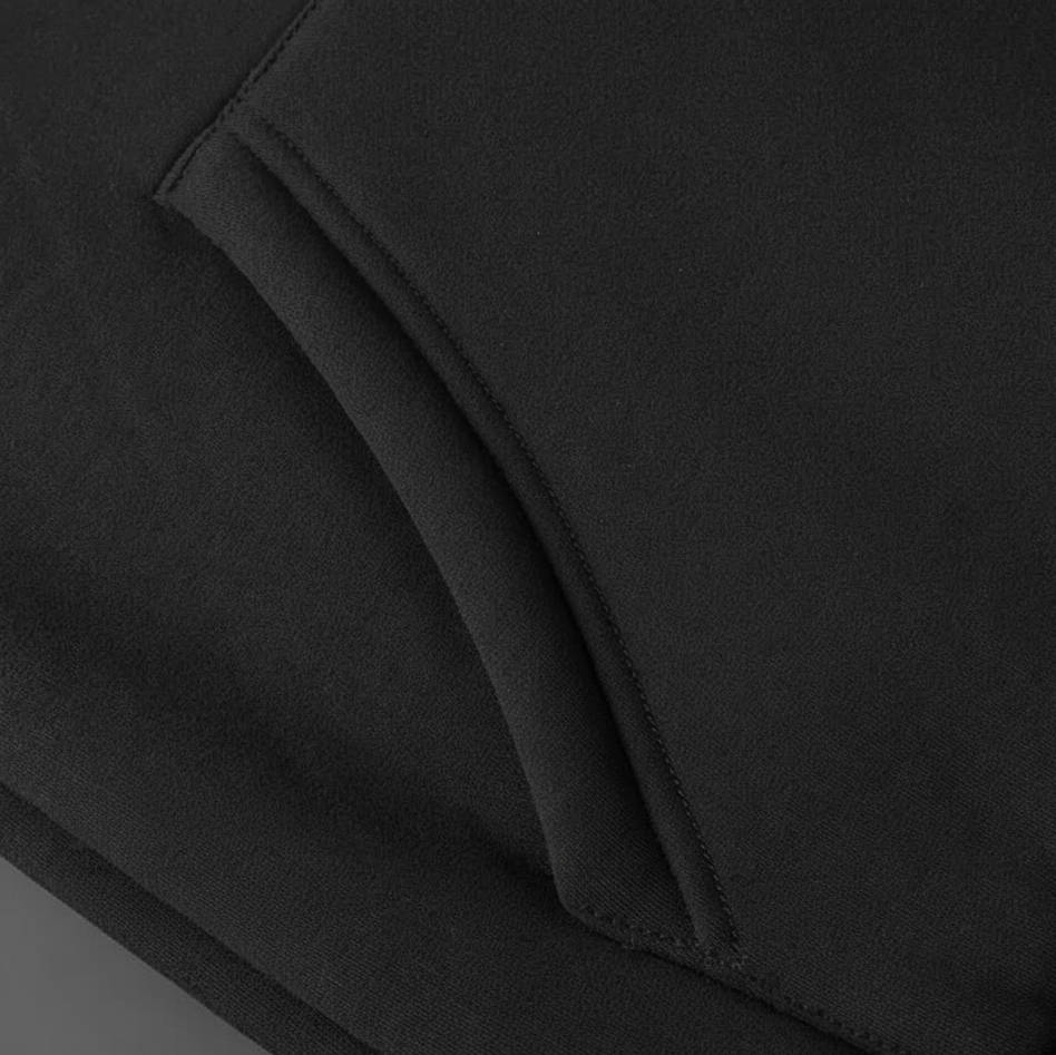 Sweat-shirt à capuche zippé pour homme, doublé en polaire