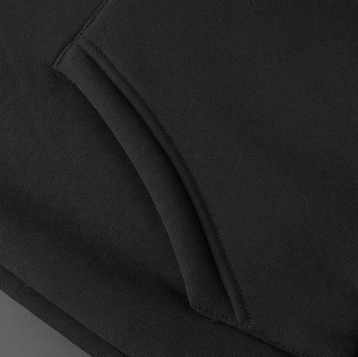 Sweat-shirt à capuche zippé pour homme, doublé en polaire