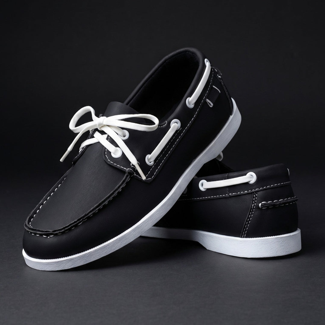 Men's Leather Boat Shoes Casual Deck Loafers Footwear