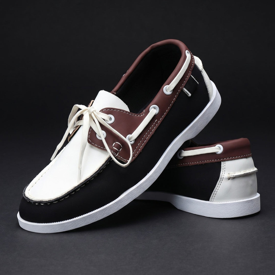 Men's Leather Boat Shoes Casual Deck Loafers Footwear