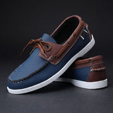 Men's Leather Boat Shoes Casual Deck Loafers Footwear