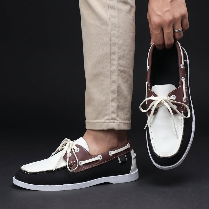 Men's Leather Boat Shoes Casual Deck Loafers Footwear