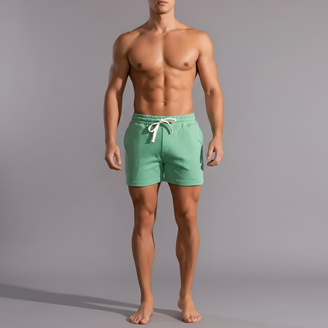 Men's Fleece Gym Athletic Training Sweat Shorts