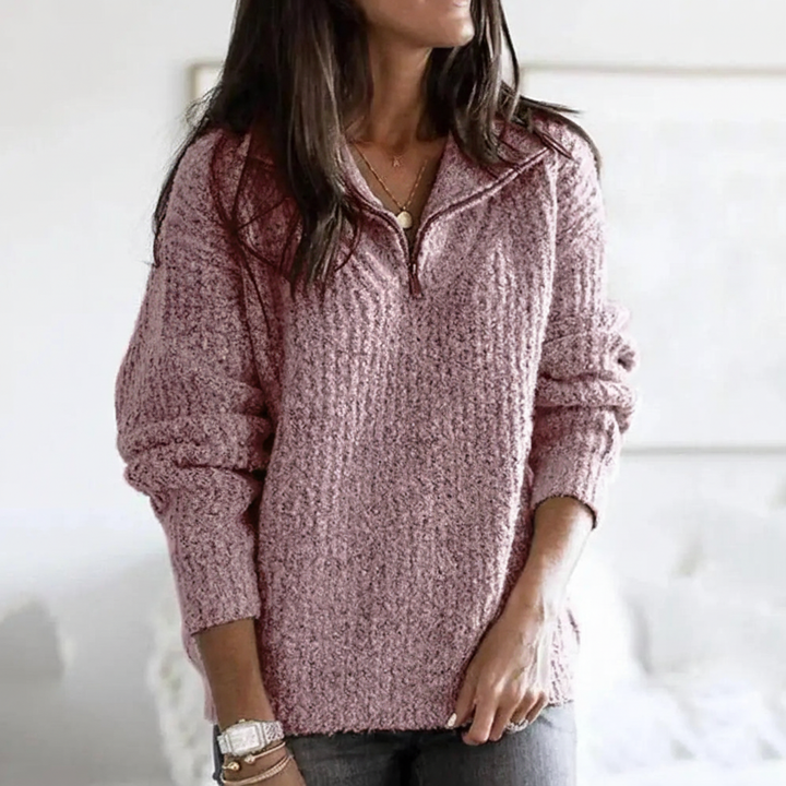 Women’s Merino Wool Half-Zip Relaxed Sweater