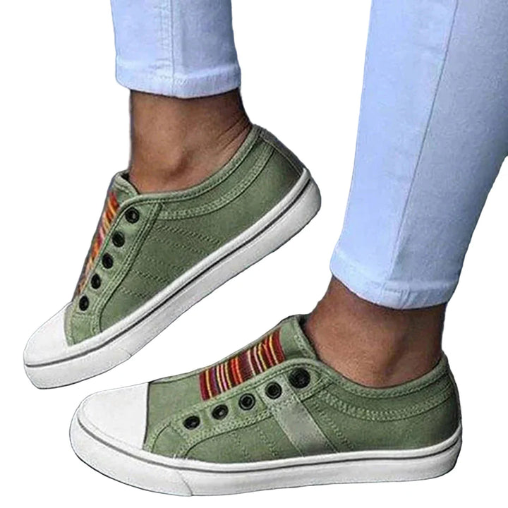 Women’s Leather Slip-On Sneakers